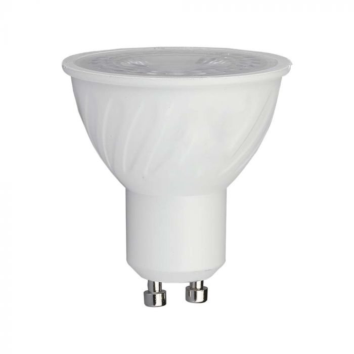 Spot LED Cip SAMSUNG – GU10 6W Plastic SMD Cu Lentilă 6400K