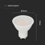 Spot LED Cip Samsung GU10 4.5W Plastic 110°D 4000K - Image 2