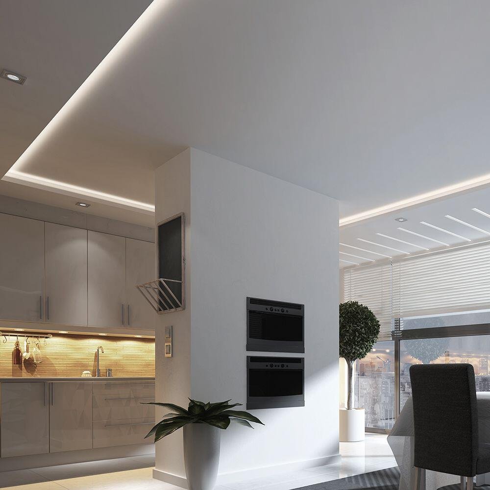 Bandă LED SMD5050 30 LEDs 3000K IP20 6W/M