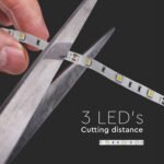 Bandă LED SMD5050 30 LEDs 3000K IP20 6W/M - Image 2