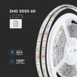 Bandă LED SMD5050 60 LEDs 3000K IP65 - Image 5