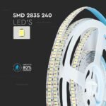 Bandă LED SMD2835 240 LEDs High Lumen 3000K IP20 - Image 5