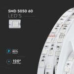 Bandă LED SMD5050 60 LEDs 24V 6400K IP20 - Image 4