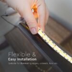 Bandă LED SMD2835 204 LEDs High Lumen 3000K IP20 - Image 5