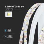 Bandă LED 2835 60 LED 12V IP20 3000K 5M - Image 4