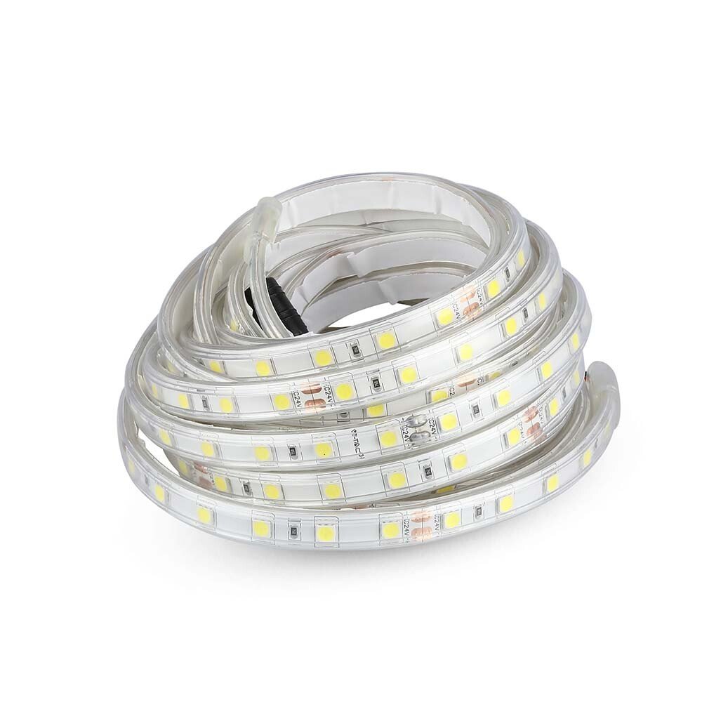 Bandă LED 5050 60 LED 24V IP65 4000K 5M