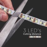 Bandă LED SMD2835 126 LEDs 24V IP20 3000K 137 lm/W 5M - Image 3