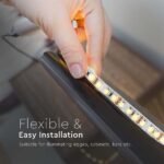 Bandă LED SMD2835 126 LEDs 24V IP20 3000K 137 lm/W 5M - Image 5