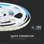 Bandă LED SMD2835 238 LEDs High Lumen 24V IP20 6400K 135 lm/W 5M - Image 5