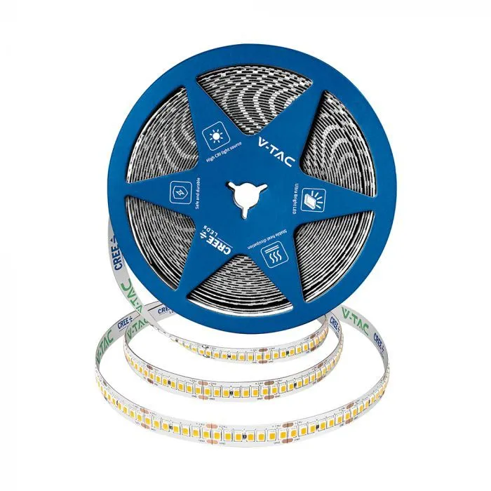 18W Bandă LED Cip CREE 6500K IP20 24V 10mm, 10m