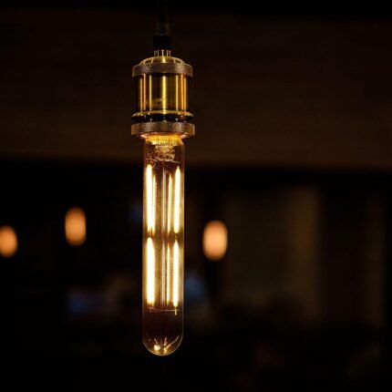Bec LED 4W E14 T20 Filament Sticlă Clară 3000K