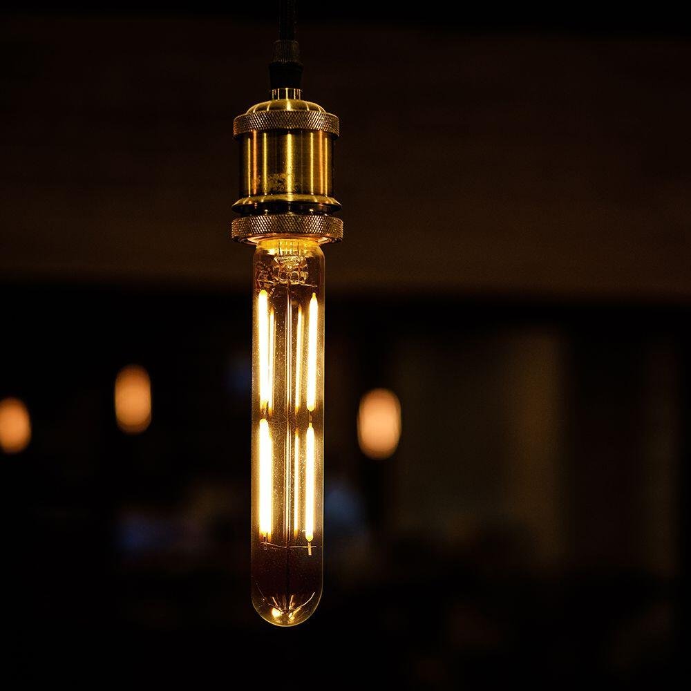 Bec LED 4W E14 T20 Filament Sticlă Clară 3000K