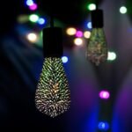 Bec LED 3W Filament E27 ST64 3000K 3D