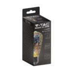 Bec LED 3W Filament E27 ST64 3000K 3D - Image 2