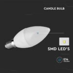 Bec LED 4.5W E14 Lumânare 6500K  6buc/set - Image 5