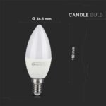 Bec LED 4.5W E14 Lumănare Smart RGB WW CW Compatibil Amazon Alexa & Google Home Alb - Image 4