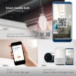 Bec LED 4.5W E14 Lumănare Smart RGB WW CW Compatibil Amazon Alexa & Google Home Alb - Image 5
