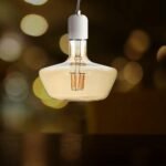 Bec LED 8W Filament E27 T180 Amber Cover 1800K - Image 2