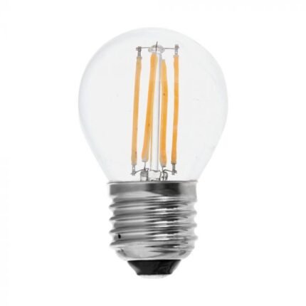 Bec LED 6W Filament E27 G45 Sticlă Clară 3000K
