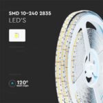 Bandă LED SAMSUNG 2835 240 LEDs 24V IP20 4000K - Image 5