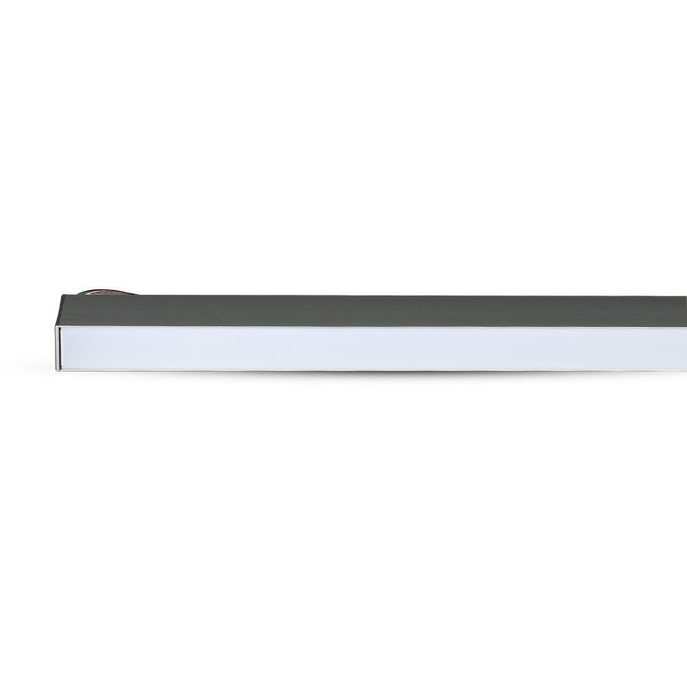 LED Lampă Lineară Cip SAMSUNG 40W Suspendată Corp Argintiu 4000K 1200x35x67mm