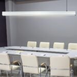 Lampă Lineară LED Cip SAMSUNG 40W Suspendată Corp Argintiu 4000K 1200x50x65mm - Image 3