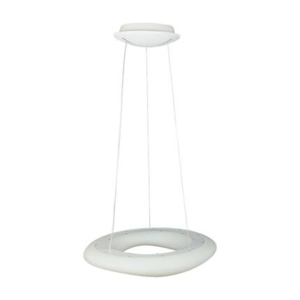 36W Pendul Rotund Culoare Interschimbabilă D:600*H2000 Dimabil Alb