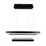 113W Soft Light Candelabru Dimabil Negru 3000K