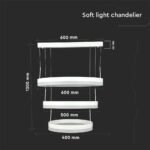 86W Soft Light Candelabru Dimabil Alb 3000K - Image 4