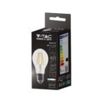 Bec LED 6W Filament E27 A60 Clear Cover 3000K - Image 2