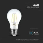 Bec LED 6W Filament E27 A60 Clear Cover 3000K - Image 4