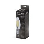 Bec LED 4W Filament E14 Lumânare Răsucit Dimabil 3000K - Image 2