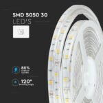 Bandă LED SMD5050 30 LED, Alb rece, IP65 - Image 5
