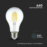 Bec LED 10W Filament E27 A60 Clear Cover 4000K - Image 3