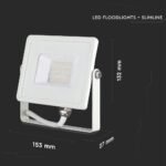 20W Proiector LED SMD Cip SAMSUNG G2 Corp Alb 3000K - Image 4