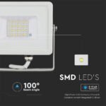 20W Proiector LED SMD Cip SAMSUNG G2 Corp Alb 3000K - Image 5