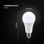 Bec LED Cip CREE 15W E27 A60 Termoplastic 4000K - Image 4