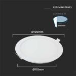 6W Mini Panel LED Rotund 3000K              - Image 4