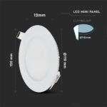 6W LED Panel Premium Downlight Rotund 6400K              - Image 3