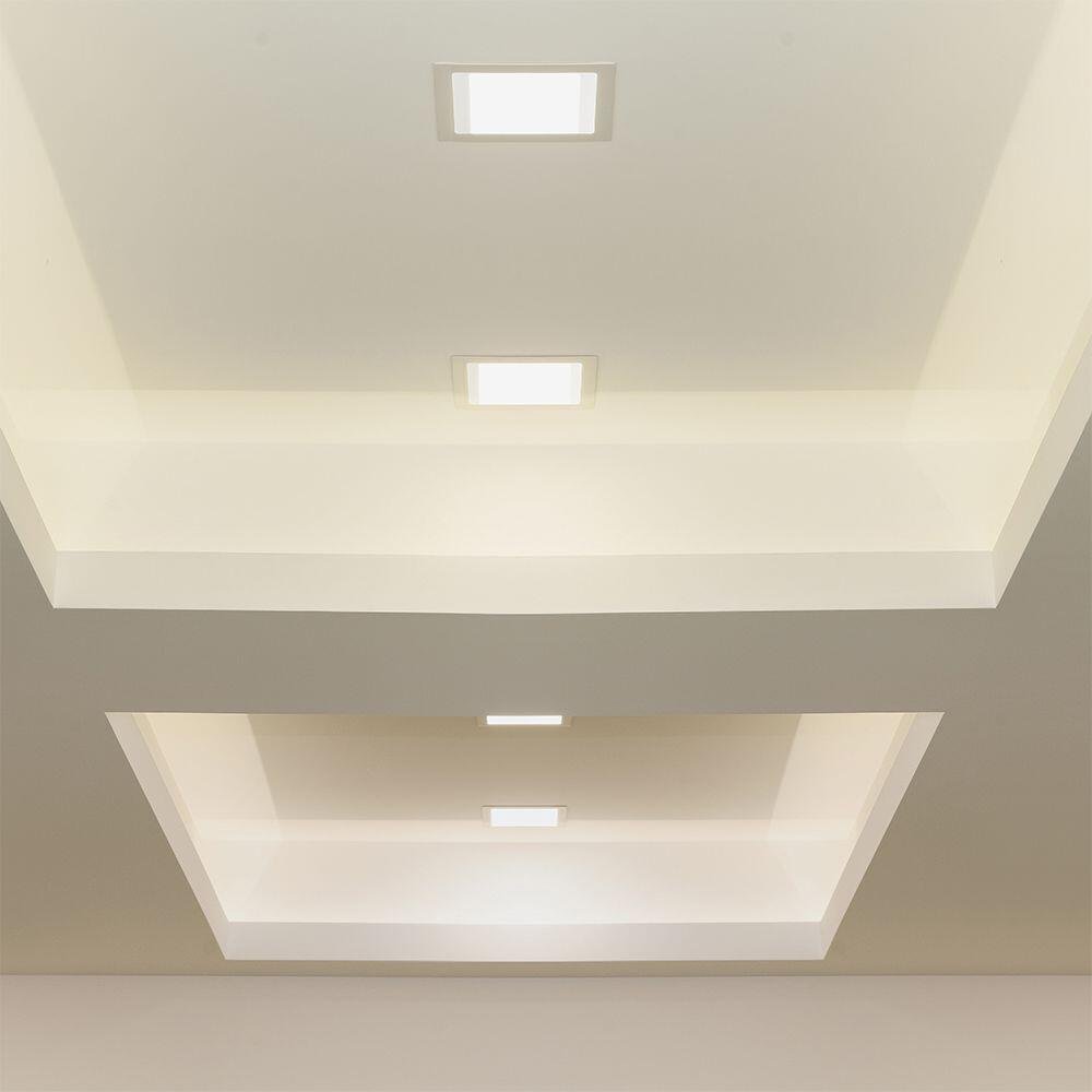 6W LED Panel Premium Downlight Pătrat 6400K          