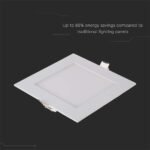 18W Mini Panel LED Pătrat 6400K           - Image 4