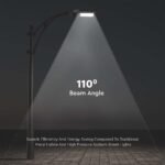 100W LED Lampă Stradală Cip SAMSUNG Corp Gri 4000K 5 Ani Garanție - Image 5