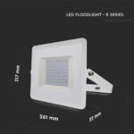 100W Proiector LED SMD E-Series G2 Corp Alb 4000K - Image 4