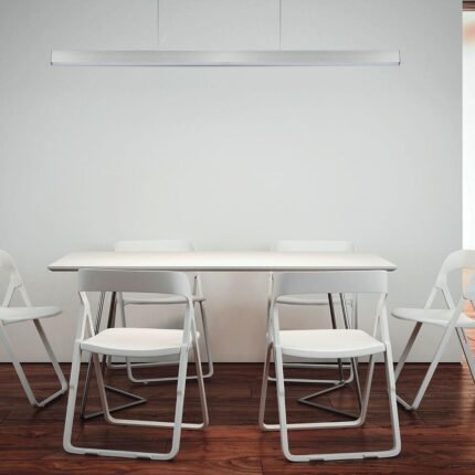 LED Lampă Lineară Cip SAMSUNG 40W Suspendată Corp Alb 6400K 1200x35x67mm