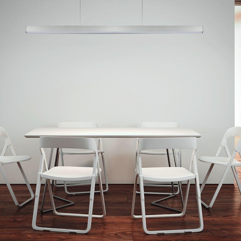LED Lampă Lineară Cip SAMSUNG 40W Suspendată Corp Alb 6400K 1200x35x67mm