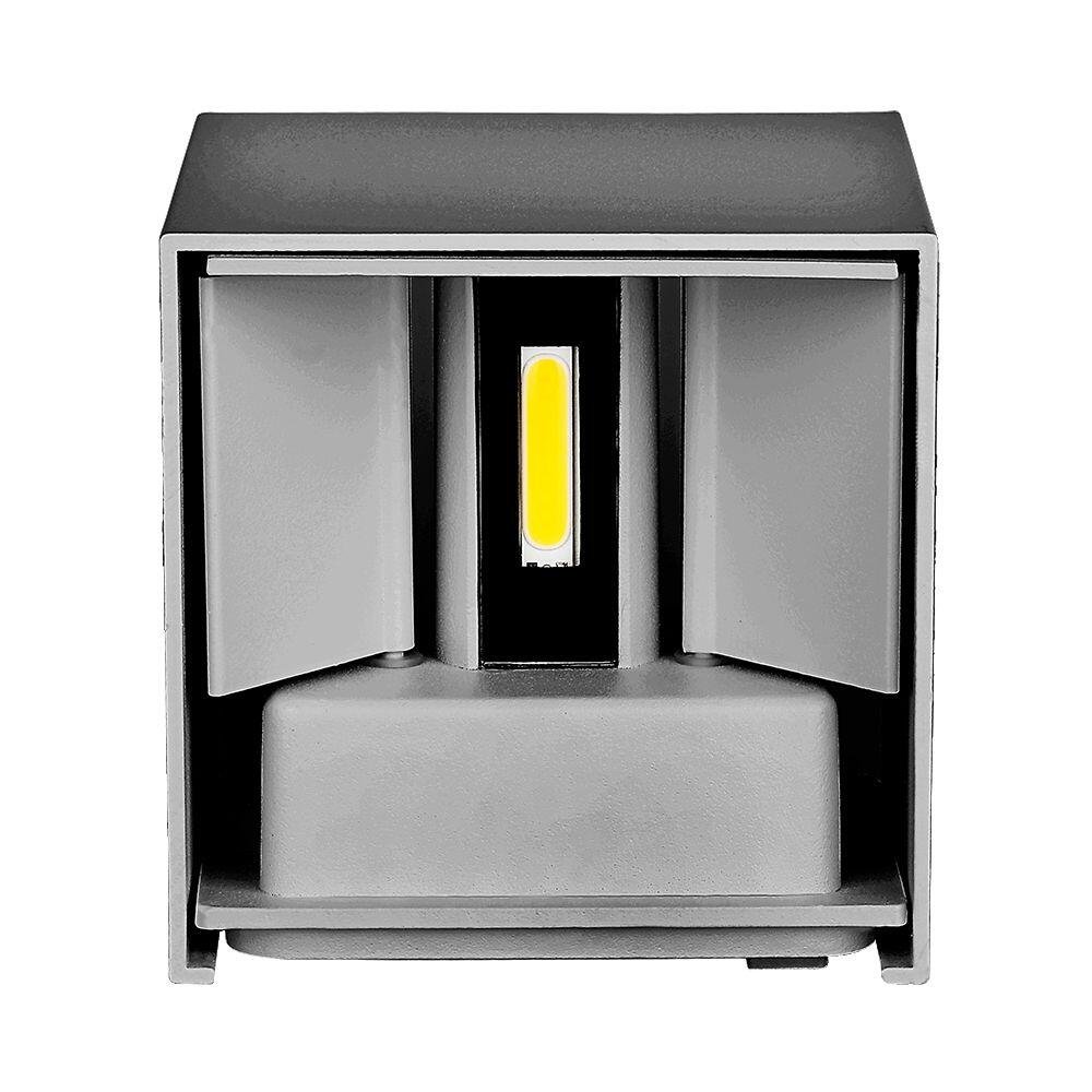 5W Lampă de Perete Cip Bridglux Corp Gri Pătrat IP65 3000K