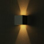 5W Lampă de Perete Cip Bridglux Corp Gri Pătrat IP65 3000K - Image 2