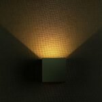 5W Lampă de Perete Cip Bridglux Corp Gri Pătrat IP65 3000K - Image 3