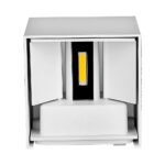 5W Lampă de Perete Cip Bridglux Corp Alb Pătrat IP65 4000K