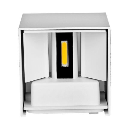 5W Lampă de Perete Cip Bridglux Corp Alb Pătrat IP65 4000K